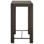 Preview: 5-tlg. Garten-Bar-Set mit Armlehnen Poly Rattan Braun