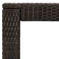 Preview: 5-tlg. Garten-Bar-Set mit Armlehnen Poly Rattan Braun
