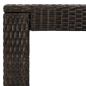 Preview: 5-tlg. Garten-Bar-Set mit Armlehnen Poly Rattan Braun