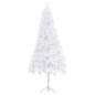Preview: Künstlicher Eck-Weihnachtsbaum Weiß 240 cm PVC