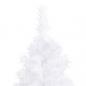 Preview: Künstlicher Eck-Weihnachtsbaum Weiß 240 cm PVC