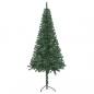 Preview: Künstlicher Eck-Weihnachtsbaum Grün 150 cm PVC