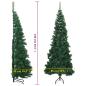 Preview: Künstlicher Eck-Weihnachtsbaum Grün 240 cm PVC