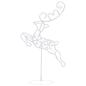 Preview: Weihnachtsdeko LED Rentiere & Schlitten Acryl 260x21x87 cm