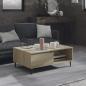 Preview: ARDEBO.de - Couchtisch Sonoma-Eiche 90x60x35 cm Holzwerkstoff