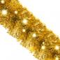 Preview: Weihnachtsgirlande mit LED 5 m Golden