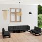 Preview: ARDEBO.de - 8-tlg. Garten-Lounge-Set mit Kissen Massivholz Kiefer