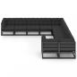Preview: 10-tlg. Garten-Lounge-Set mit Kissen Schwarz Massivholz Kiefer