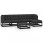 Preview: 6-tlg. Garten-Lounge-Set mit Kissen Kiefer Massivholz
