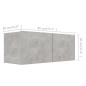 Preview: 3-tlg. TV-Schrank-Set Betongrau Holzwerkstoff
