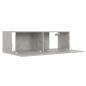 Preview: 3-tlg. TV-Schrank-Set Betongrau Holzwerkstoff