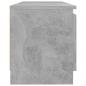 Preview: TV-Schrank mit LED-Leuchten Betongrau 120x30x35,5 cm