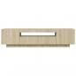Preview: TV-Schrank mit LED-Leuchten Sonoma-Eiche 160x35x40 cm