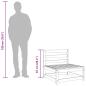 Preview: Garten-Mittelsofas 2 Stk. Schwarz Kiefer Massivholz 