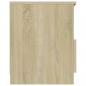 Preview: Nachttische 2 Stk. Sonoma-Eiche 40x40x50 cm Holzwerkstoff