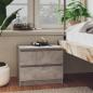 Preview: ARDEBO.de - Nachttische 2 Stk. Betongrau 50x39x43,5 cm Holzwerkstoff