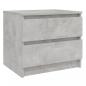 Preview: Nachttische 2 Stk. Betongrau 50x39x43,5 cm Holzwerkstoff