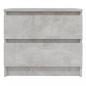 Preview: Nachttische 2 Stk. Betongrau 50x39x43,5 cm Holzwerkstoff