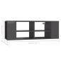 Preview: ARDEBO.de - TV-Wandschrank Grau 102x35x35 cm Holzwerkstoff