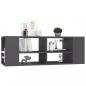 Preview: TV-Wandschrank Grau 102x35x35 cm Holzwerkstoff
