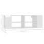 Preview: TV-Wandschrank Hochglanz-Weiß 102x35x35 cm Holzwerkstoff