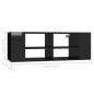 Preview: TV-Wandschrank Hochglanz-Schwarz 102x35x35 cm Holzwerkstoff