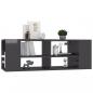 Preview: ARDEBO.de - TV-Wandschrank Hochglanz-Grau 102x35x35 cm Holzwerkstoff