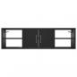 Preview: Wandregal Schwarz 102x30x29 cm Holzwerkstoff