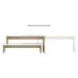 Preview: TV-Schrank Sonoma-Eiche Weiß 180x30x43 cm Holzwerkstoff