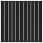 Preview: Gartenhocker 70x70x30 cm Schwarz Massivholz Kiefer