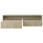 Preview: Satztisch-Set Sonoma-Eiche 100x100x26,5 cm Holzwerkstoff
