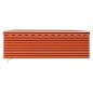 Preview: Markise Manuell Einziehbar mit Rollo 4x3 m Orange & Braun