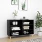 Preview: ARDEBO.de - Sideboard Schwarz 103,5x35x70 cm Holzwerkstoff
