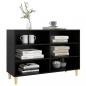 Preview: Sideboard Schwarz 103,5x35x70 cm Holzwerkstoff