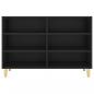 Preview: Sideboard Schwarz 103,5x35x70 cm Holzwerkstoff