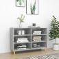 Preview: ARDEBO.de - Sideboard Betongrau 103,5x35x70 cm Holzwerkstoff