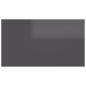 Preview: Wandregal Hochglanz-Grau 102x30x17 cm Holzwerkstoff