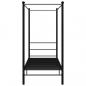 Preview: Himmelbett Schwarz Metall 90x200 cm