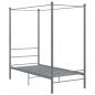 Preview: Himmelbett Grau Metall 90x200 cm