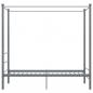 Preview: Himmelbett Grau Metall 90x200 cm
