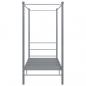 Preview: Himmelbett Grau Metall 90x200 cm