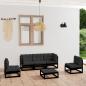 Preview: ARDEBO.de - 6-tlg. Garten-Lounge-Set mit Kissen Kiefer Massivholz
