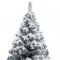 Preview: Künstlicher Weihnachtsbaum mit Schnee Grün 120 cm PVC