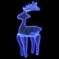 Preview: Rentier Weihnachtsdekoration mit Mesh 306 LEDs 60x24x89 cm