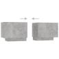 Preview: TV-Schrank mit LED-Leuchten Betongrau 180x35x40 cm