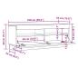 Preview: TV-Schrank mit LED-Leuchten Weiß 200x35x40 cm