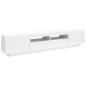 Preview: TV-Schrank mit LED-Leuchten Weiß 200x35x40 cm
