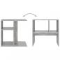 Preview: Beistelltisch Betongrau 50x30x50 cm Holzwerkstoff