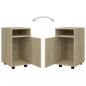 Preview: Beistellschrank mit Rollen Sonoma-Eiche 33x38x60 cm