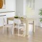 Preview: ARDEBO.de - Esstisch Sonoma-Eiche 140x74,5x76 cm Holzwerkstoff